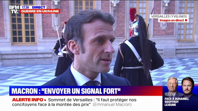 Adhésion de l'Ukraine à l'UE: Emmanuel Macron estime qu'il faut envoyer un signal fort mais appelle à la vigilance