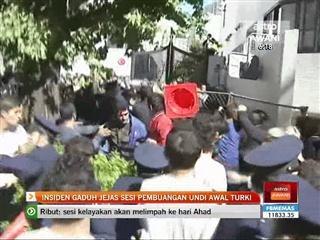 Insiden gaduh jejas sesi pembuangan undi awal Turki