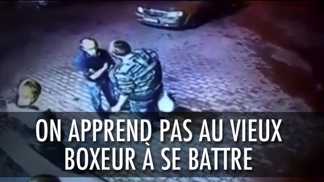 Un vieux boxeur couche deux ivrognes