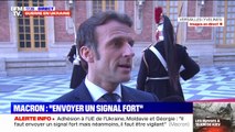 Emmanuel Macron sur le bombardement de la maternité à Marioupol: 