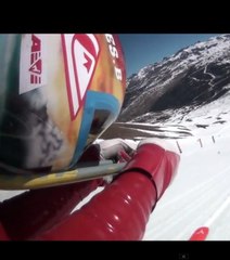 La finale de la coupe du monde de ski de vitesse en caméra embarquée