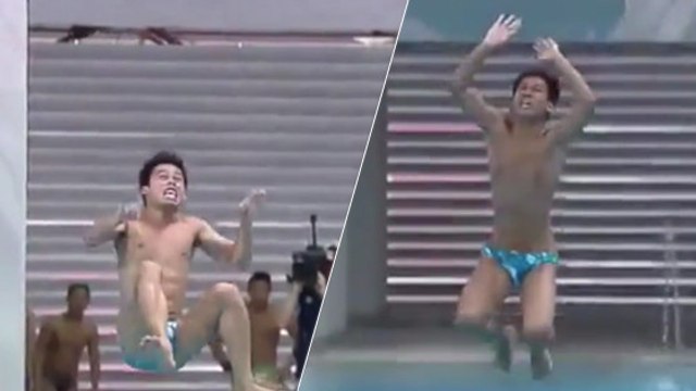 Deux plongeurs philippins se ratent complètement