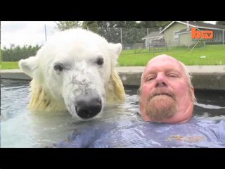 Il vit avec un ours blanc dans le Zapping Gentside