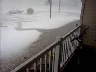 Aux Etats-Unis, les tempêtes de grêle sont  impressionnantes !