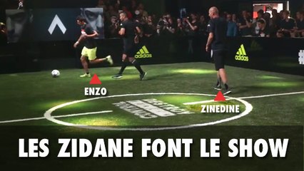 Zinedine Zidane et son fils Enzo font le show contre deux freestylers
