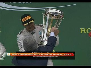 Lewis Hamilton berkongsi rekod kejuaraan pelumba lagenda