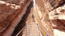 Vivez un saut à l'élastique de l'intérieur depuis le Grand Canyon
