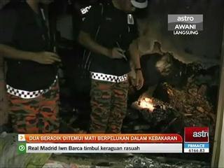 Dua beradik ditemui mati berpelukan dalam kebakaran