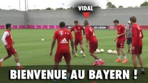 Arturo Vidal prend un petit pont à l'entraînement avec le Bayern
