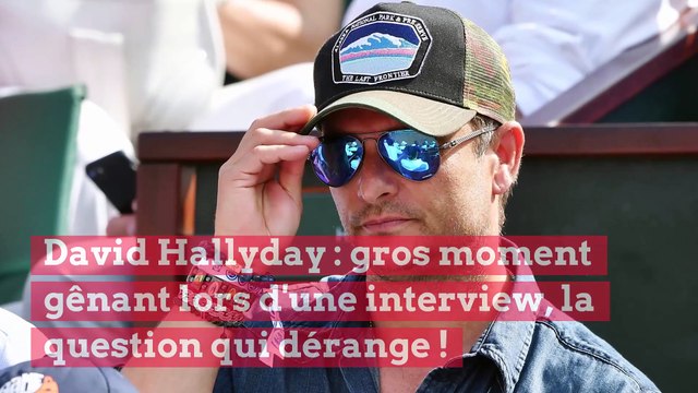 David Hallyday : gros moment gênant lors d'une interview, la question qui dérange !