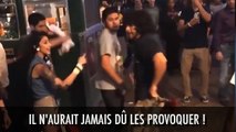 Un provocateur se prend un énorme coup par surprise
