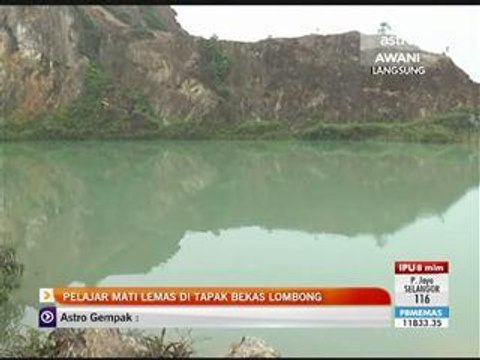 Pelajar mati lemas di tapak bekas lombong