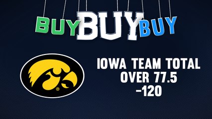 Take Iowa Team Total Over 77.5 (-120)