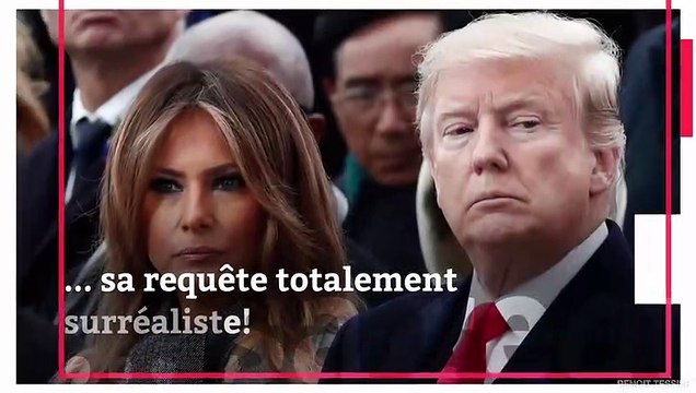 La première dame a littéralement pété les plombs... sa requête totalement surréaliste !