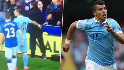 Sergio Agüero sauve la vie d'un spectateur lors du match de Manchester City face à Everton