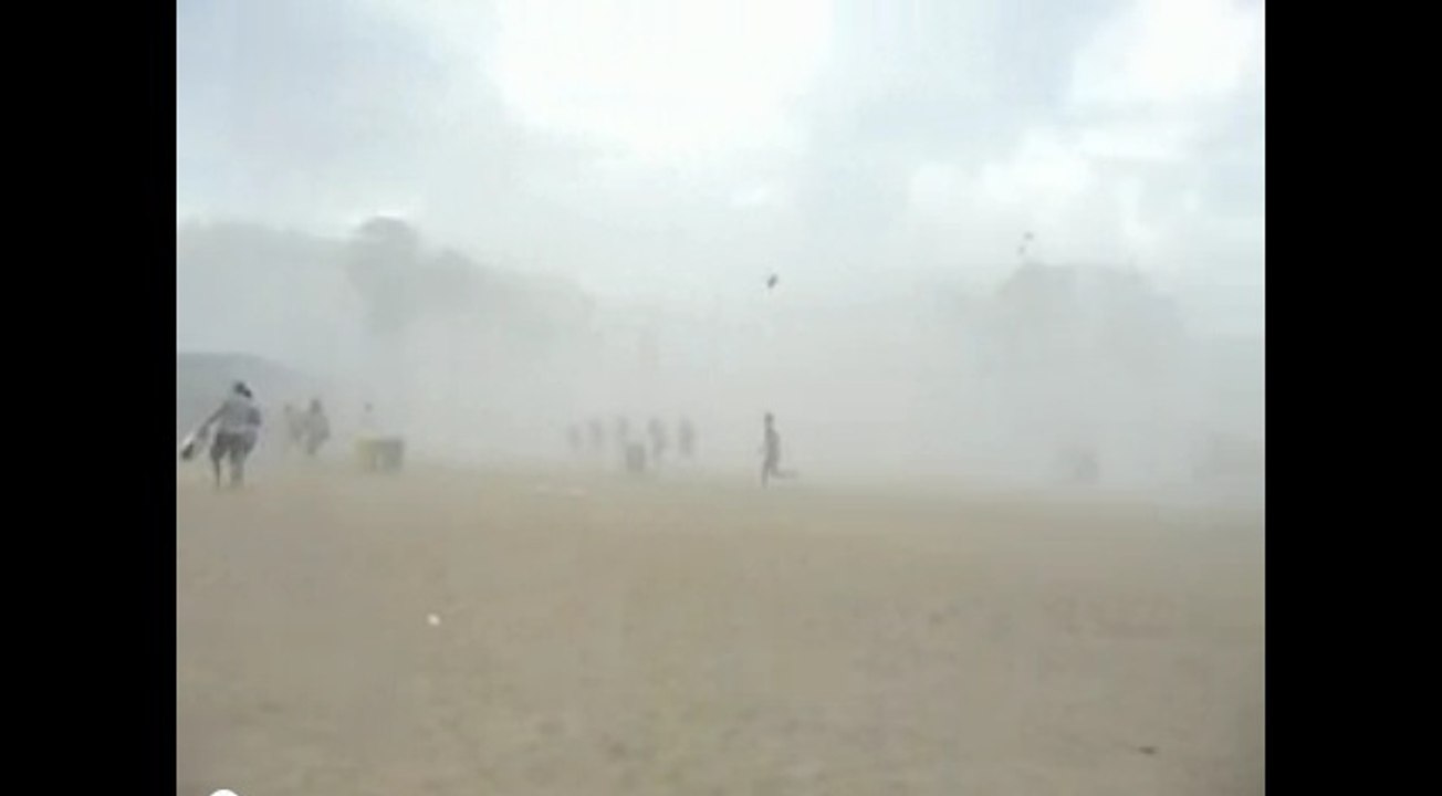 Une tempête de sable frappe Barcelone !