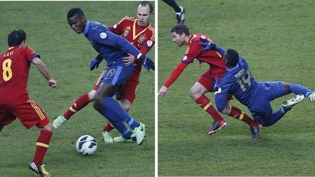 Le jour où Paul Pogba a dominé Xavi, Andrés Iniesta et Xabi Alonso sur une même action
