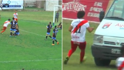 Mariano Gorosito marque et invente une célébration complètement dingue