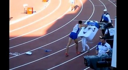 Athlétisme : Enervé, Mahiedine Mekhissi pousse la mascotte de la compétition