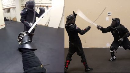 Des combats à l'épée et filmés à la première personne
