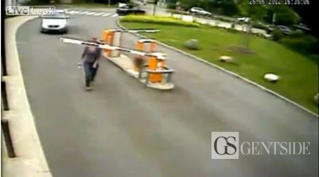 Zapping du web : Elle se prend une barrière automatique en pleine tête