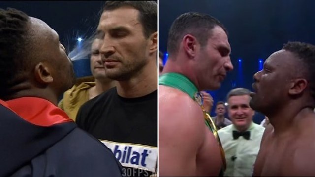 Dereck Chisora crache sur Wladimir Klitschko avant d'affronter Vitali Klitschko
