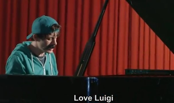Luigi, le frère de Mario, chante son amour pour Peach