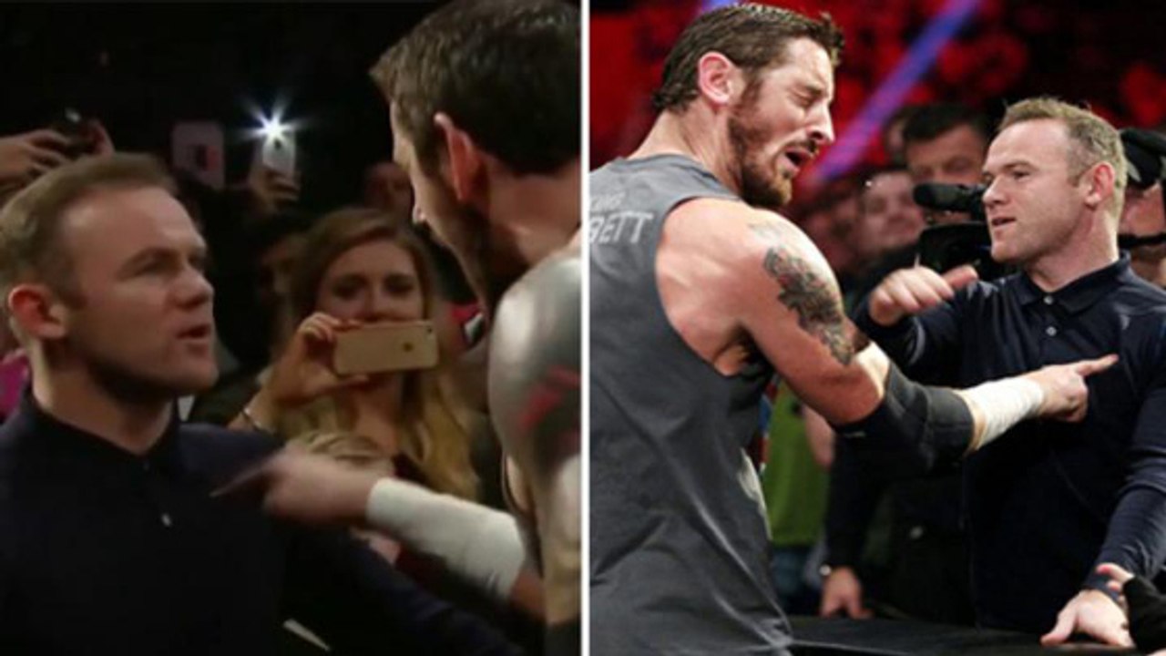 Wayne Rooney provoqué par un colosse de deux mètres, découvrez sa réaction !