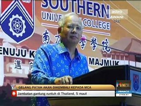 Gelang Patah akan dikembalikan semula kepada MCA