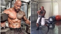 The Rock a trouvé le moyen de s'amuser, même à l'entraînement