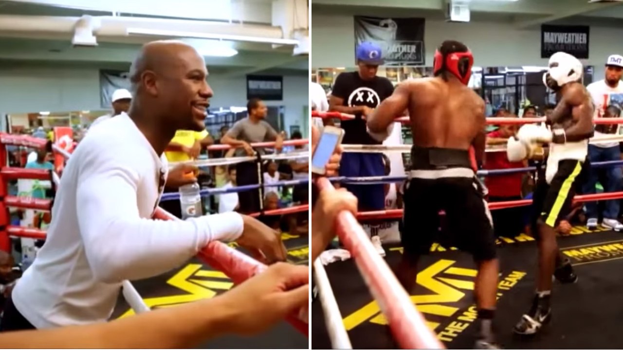 Floyd Mayweather organise des combats de boxe dans sa salle