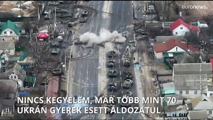 Ukrán források szerint már 70 felett van a gyermek áldozatok száma