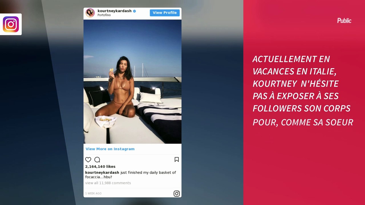 Kourtney Kardashian montre ses fesses et rend fou de rage Younes Bendjima