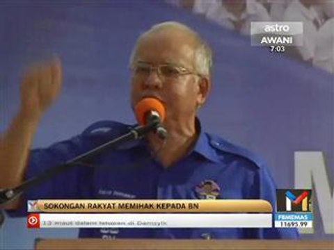 Sokongan rakyat memihak kepada BN