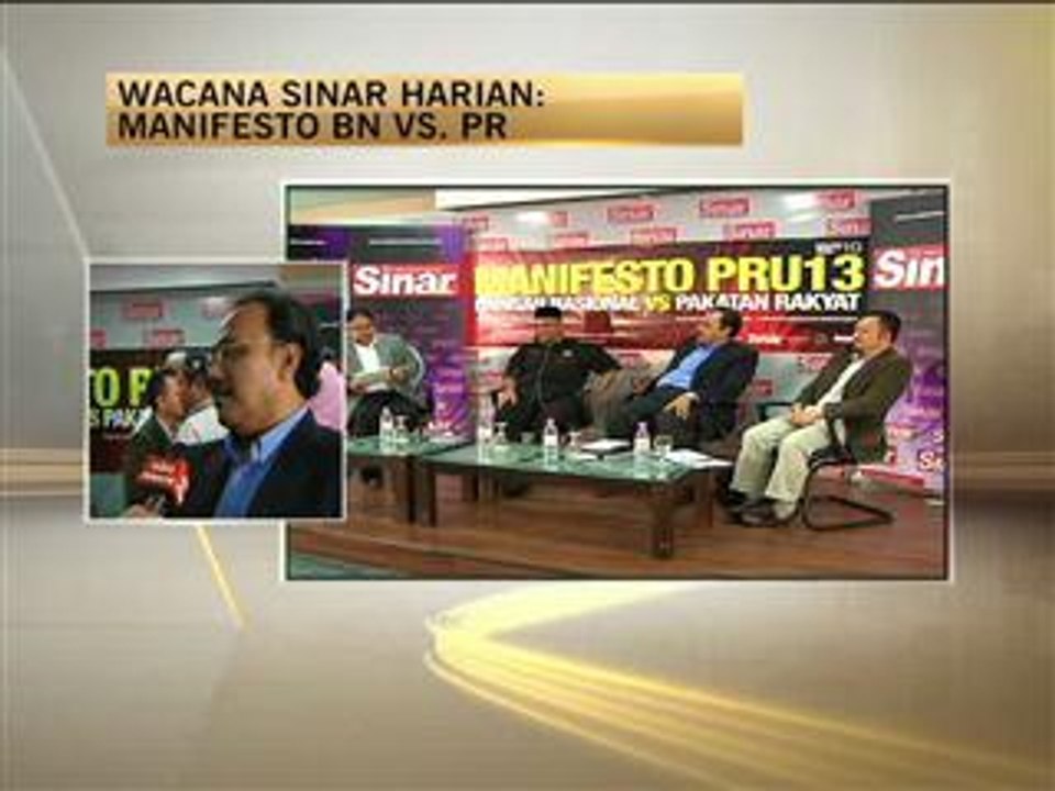 Wacana Manifesto BN VS. PR