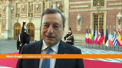 Ucraina, Draghi "Italia e Francia allineate con il resto dell'Ue"