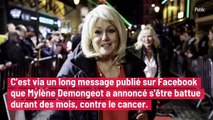 Mylène Demongeot : cheveux courts et méconnaissable, l'actrice révèle s'être battue contre le cancer