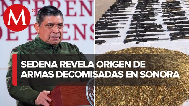 Mayoría de armas decomisadas en Sonora provienen de EU y Rusia: Sedena