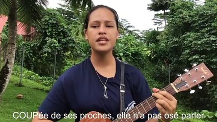 2e prix : Collège de Hiti’ia – Natehau TEREMIHI et Maleani TETUANUI, élèves de quatrième, pour la chanson « Coup pour coup »