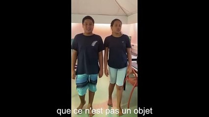 3e prix : Collège de Hitia’a – Tauhere ATGER et Viritua TIAAHU, élèves de sixième, pour la chanson « Pulvérisée »