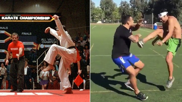 Karaté Kid : Lyoto Machida et Fabricio Werdum rejouent la scène du fameux Crane Kick