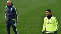 Zinédine Zidane lance un défi à Cristiano Ronaldo à l'entraînement du Real Madrid