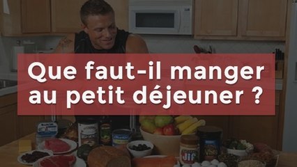 Le petit déjeuner parfait pour être en forme à l'entraînement
