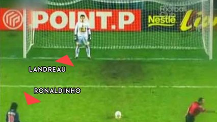 Ronaldinho : le jour où le brésilien est tombé dans le piège de Mickaël Landreau sur penalty
