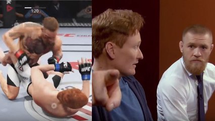 Conor McGregor affronte le présentateur américain Conan O'Brien sur le jeu UFC 2