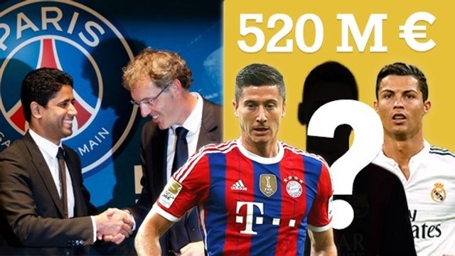 PSG transfert : grâce à un budget record, le Paris Saint-Germain vise Neymar, Cristiano Ronaldo et Robert Lewandowski