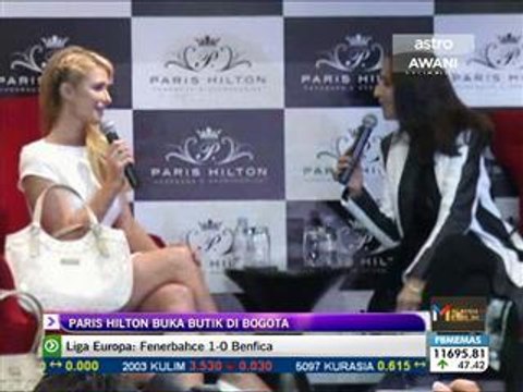 Paris Hilton buka butik di Bogota