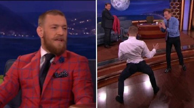 Conor McGregor explique sur un plateau télé comment il va mettre KO Nate Diaz
