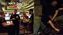 Nate Diaz organise un petit combat de MMA entre deux fans dans un casino
