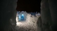 Découvrez cet impressionnant château de glace réalisé aux Etats-Unis !